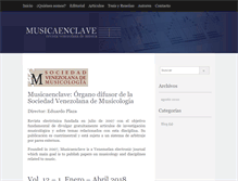 Tablet Screenshot of musicaenclave.com